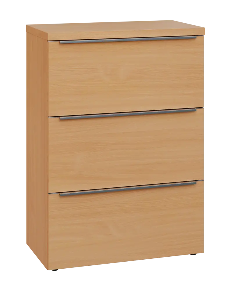 SIN 3 - 83Z kancelářská skříň, 3-zásuvková, 1120x800x400, buk royal